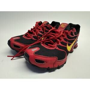 Nike Shox Turbo+ VI ID Womens 7.5 Running Shoes Red Sneakers 326907-993